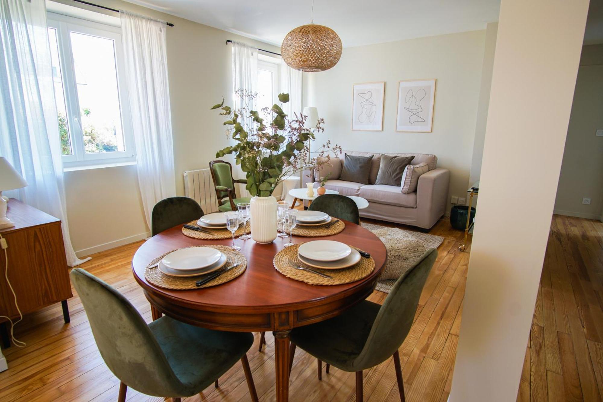 -Le Sentier- Elegant T3 Avec Jardin Proche Mer كونكارنو المظهر الخارجي الصورة