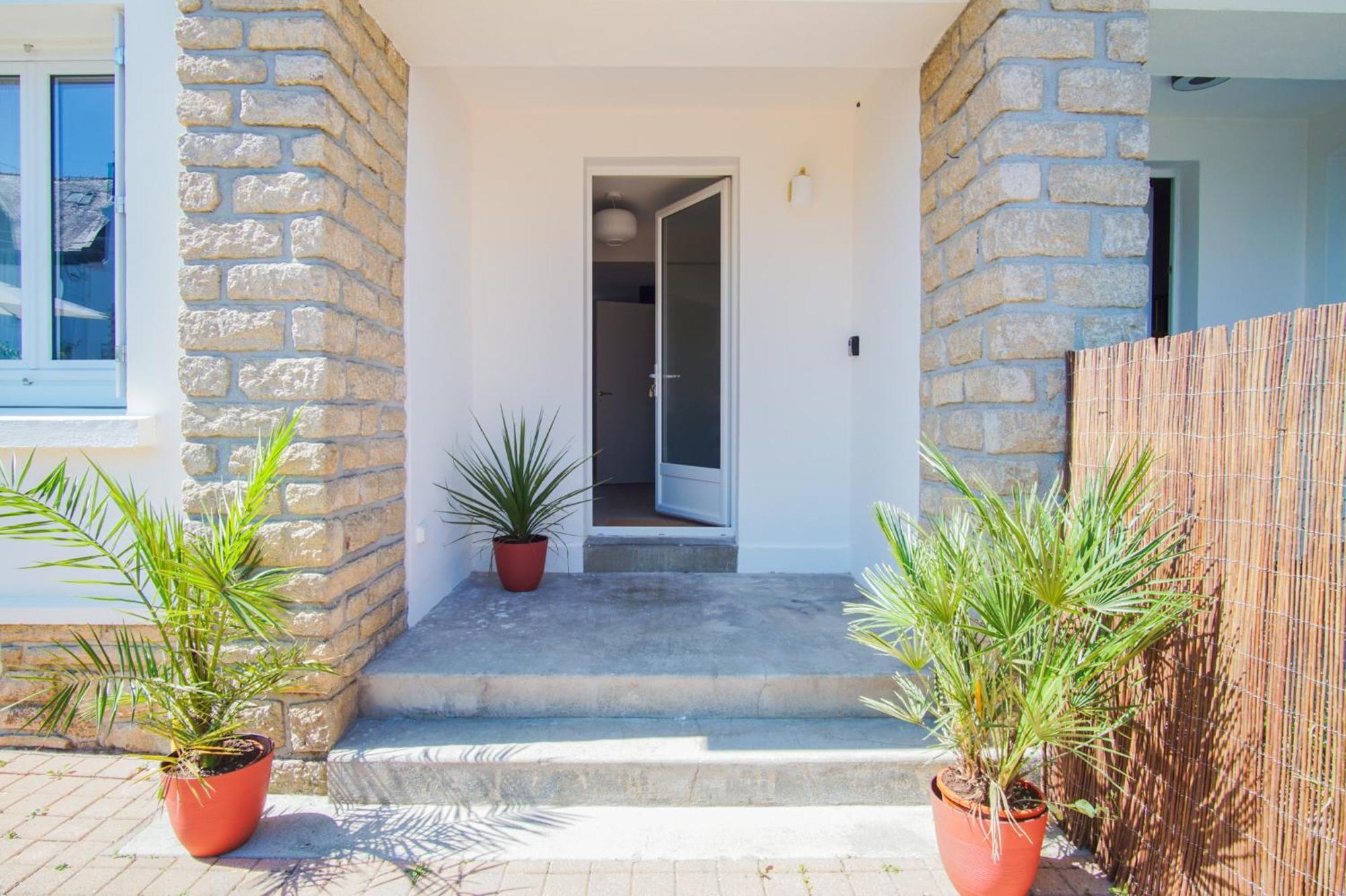 -Le Sentier- Elegant T3 Avec Jardin Proche Mer كونكارنو المظهر الخارجي الصورة