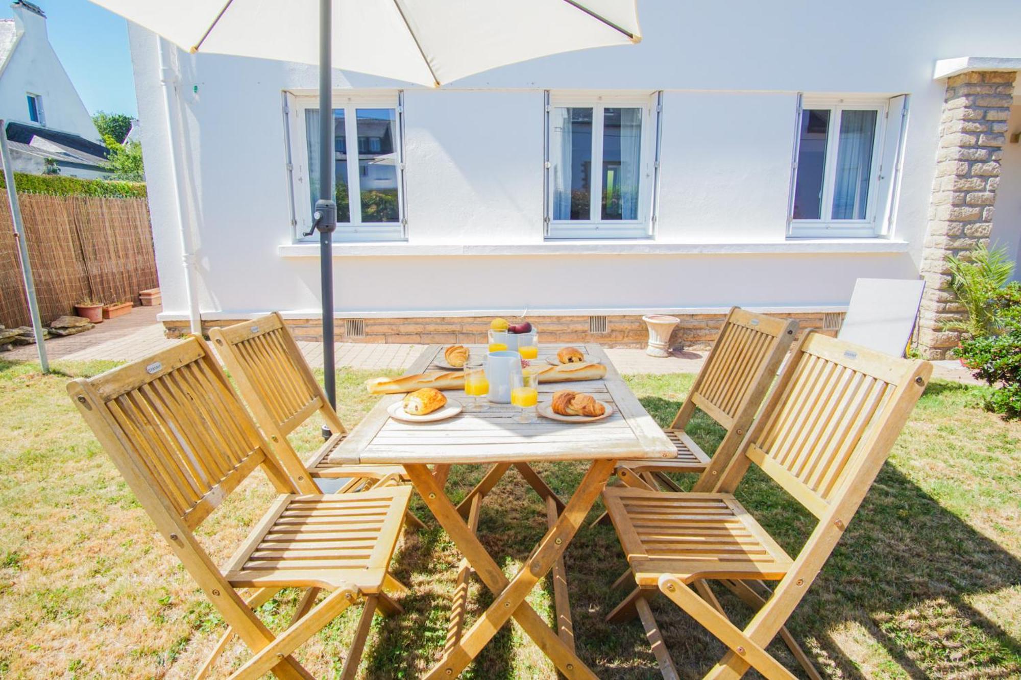 -Le Sentier- Elegant T3 Avec Jardin Proche Mer كونكارنو المظهر الخارجي الصورة